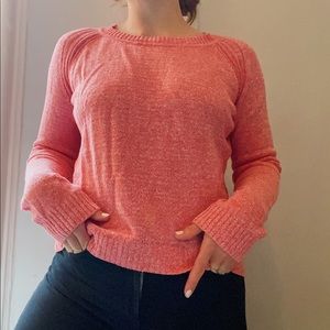 Peach Boomerang women’s knit in cotton and linen